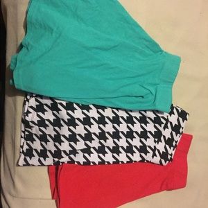 3 flowy mini skirts
